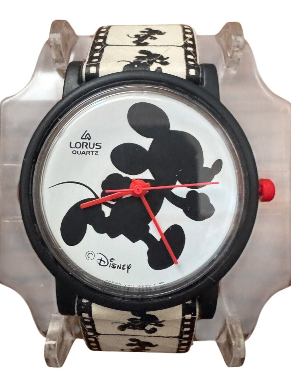 Vintage Lorus Quartz Disney Hollywood Mickey Mouse Film Strip Watch Japan